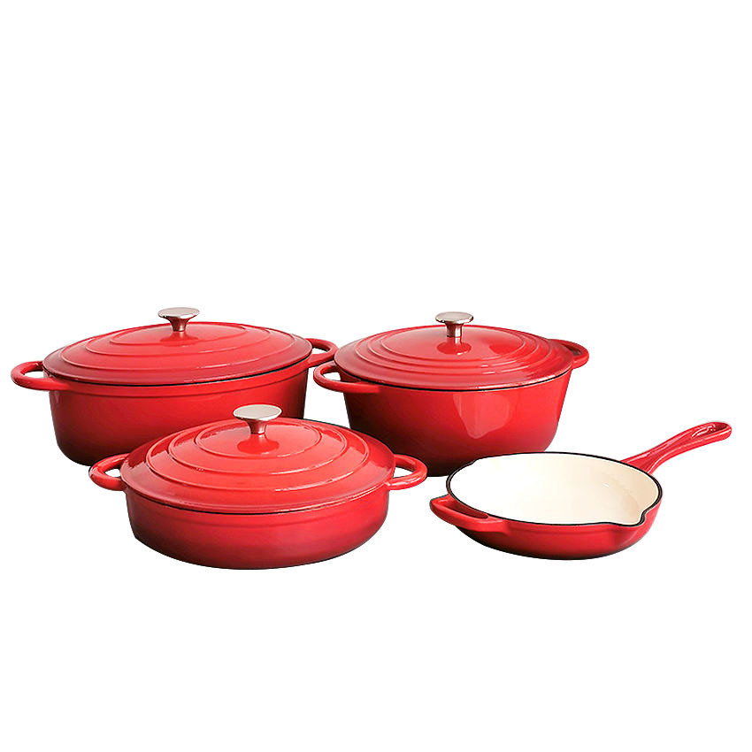 Enamel Cast iron Cookware Set PCS120