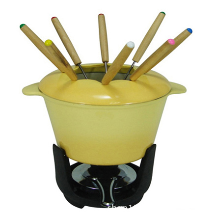 Cast Iron Cheese Fondue Sets PC607-4